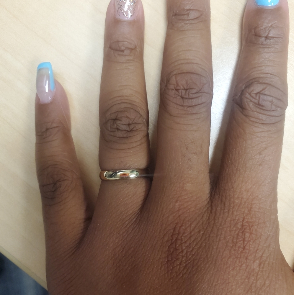 14k Gold Womens Wedding Band